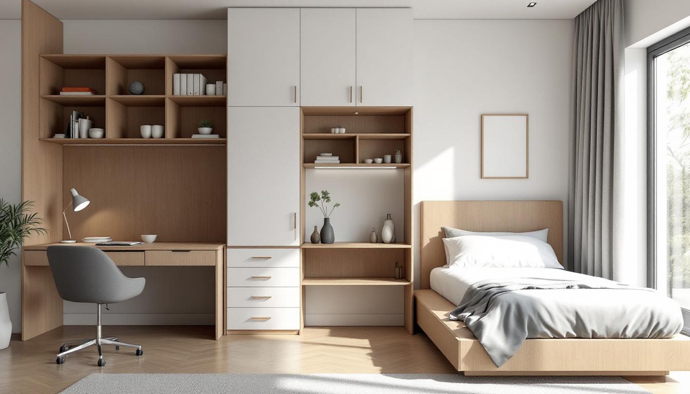 Modern space-saving furniture in compact apartment